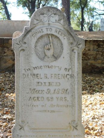 [Picture of Daniel French grave]
